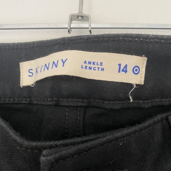 Target 14 Black Skinny Jeans Ankle Length As New - Picture 3 of 6